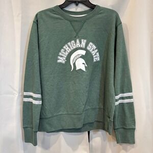 Alta Gracia Michigan State Spartans Sweatshirt Green XL Collegiate Varsity 19376